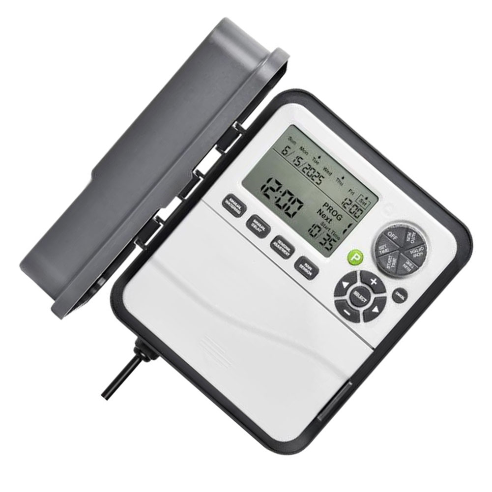 Smart Garden Sprinkler - 1Pc 12-Zone Programmable Sprinkler Controller Gray