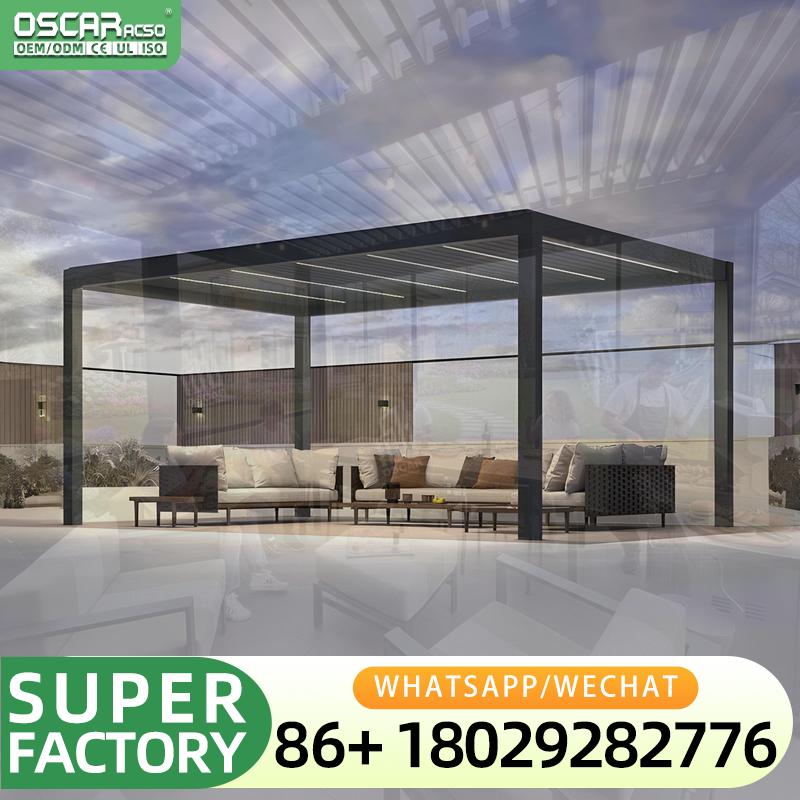 Smart Garden Uk - Modern Smart Bioclimatic Aluminum Pergola with
