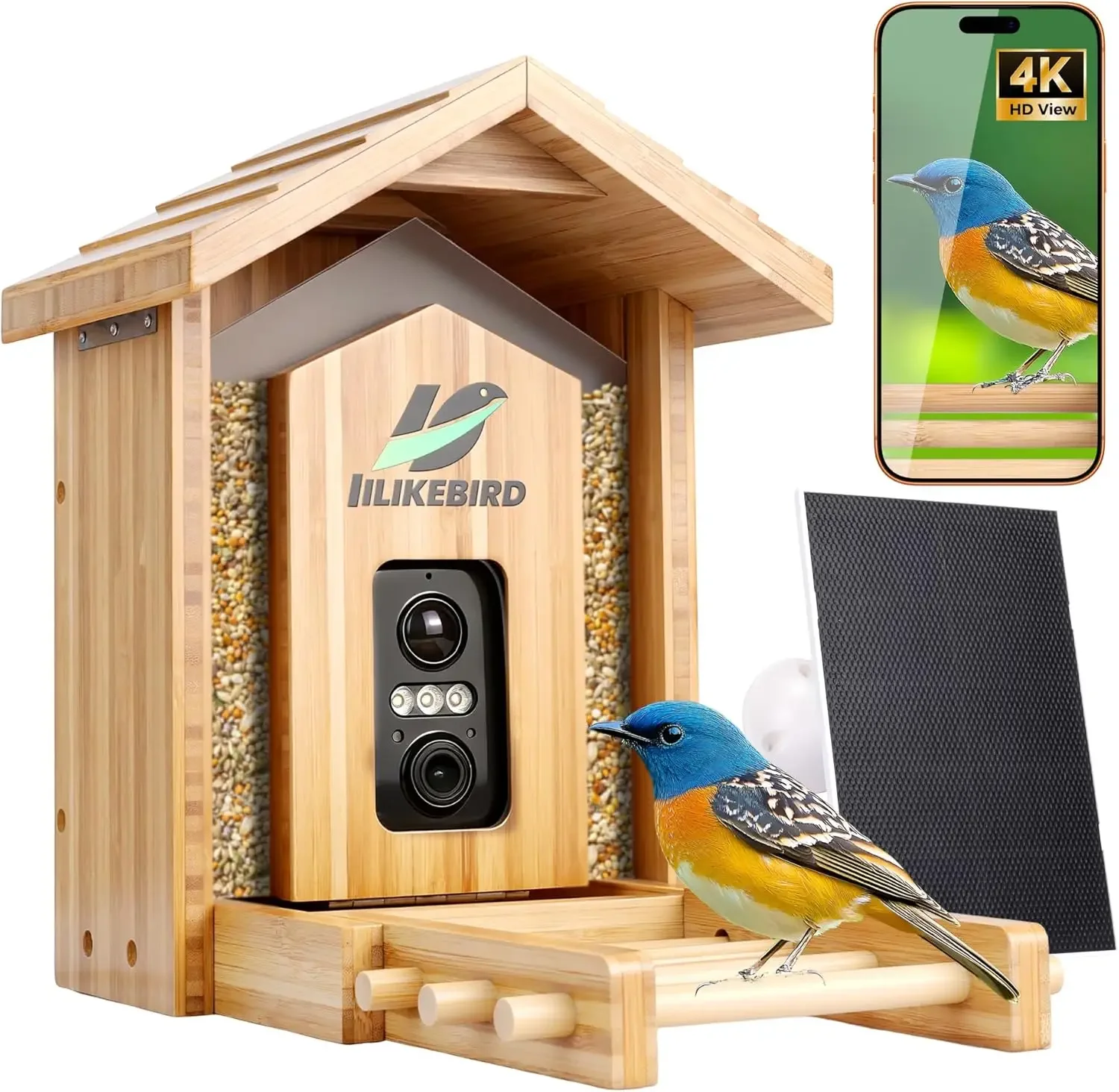 Smart Garden Ai - Smart Bird Feeder 4K Camera AI