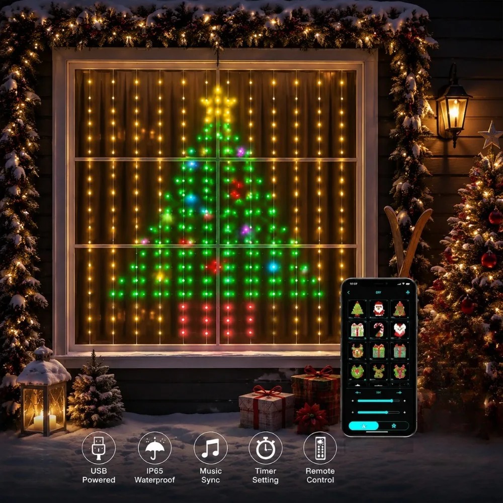 Outdoor LED Pixel Curtain Ligh - Smart Garden Usa 评论和价格