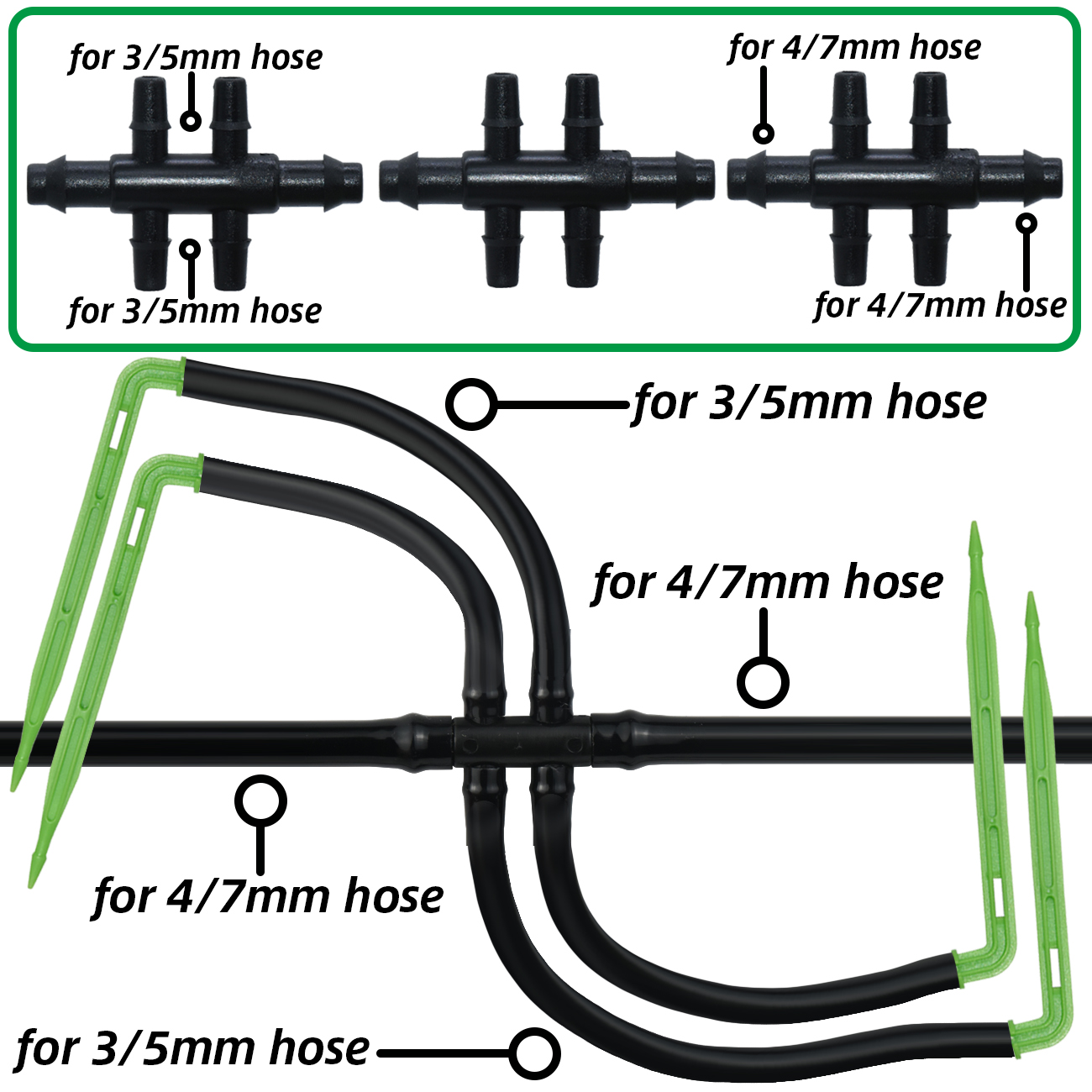 KESLA Garden 4/7mm to 3/5mm Ho - Smart Garden Sprinkler 评论和价格