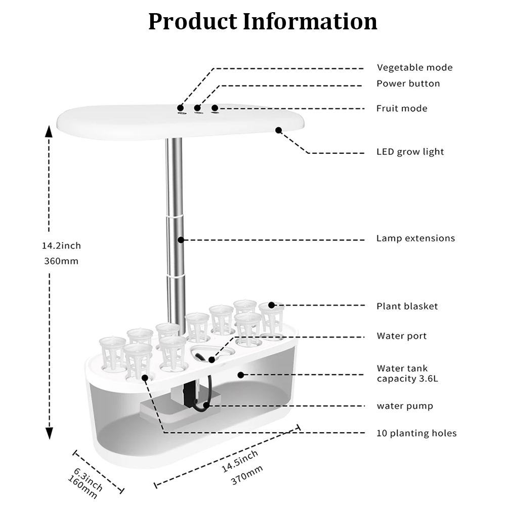 Touch Control Smart 10 Pods Ga - Smart Garden Nursery 评论和价格