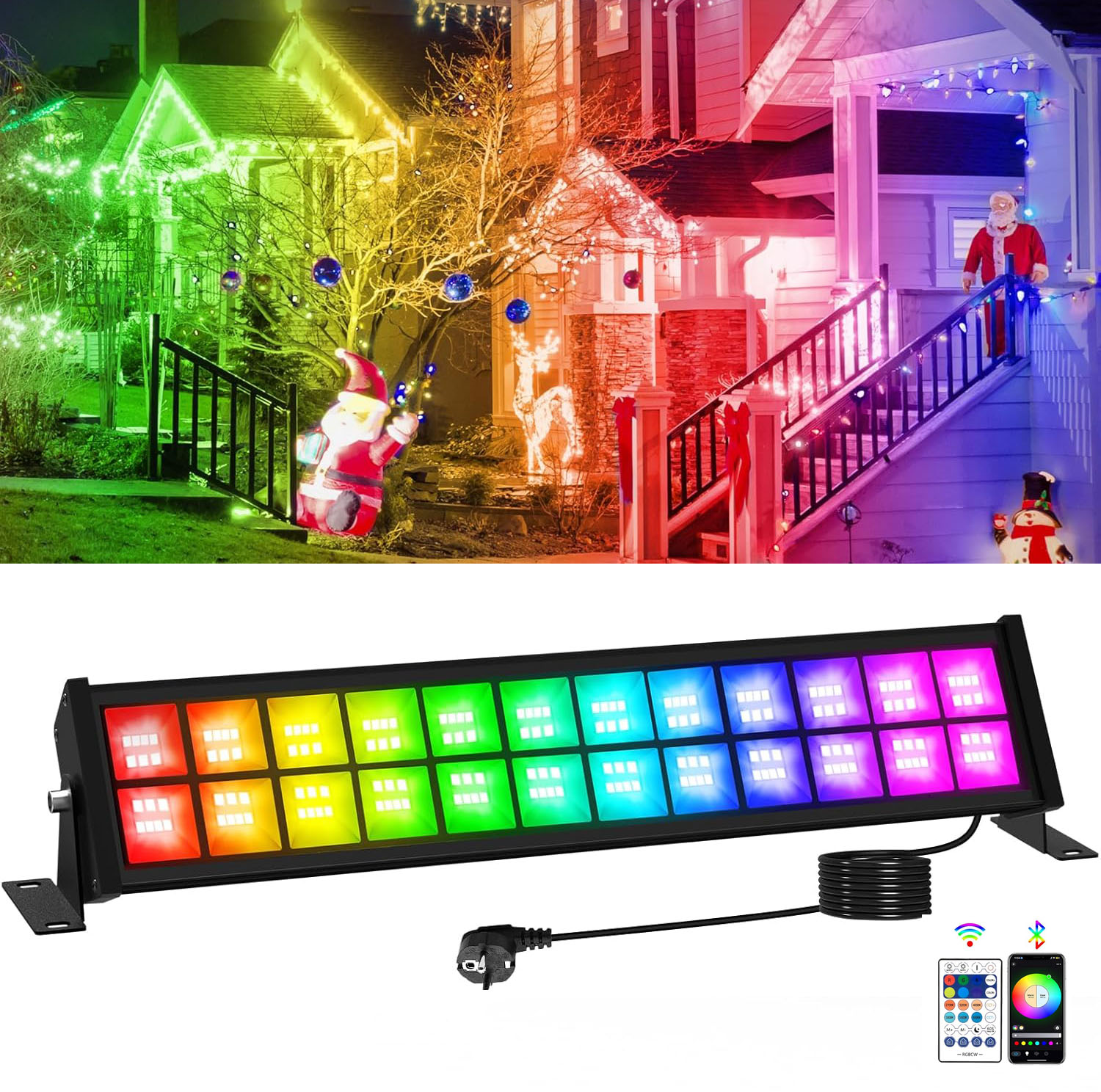 50/72W RGB LED Floodlight Bar  - Smart Garden Uk 评论和价格