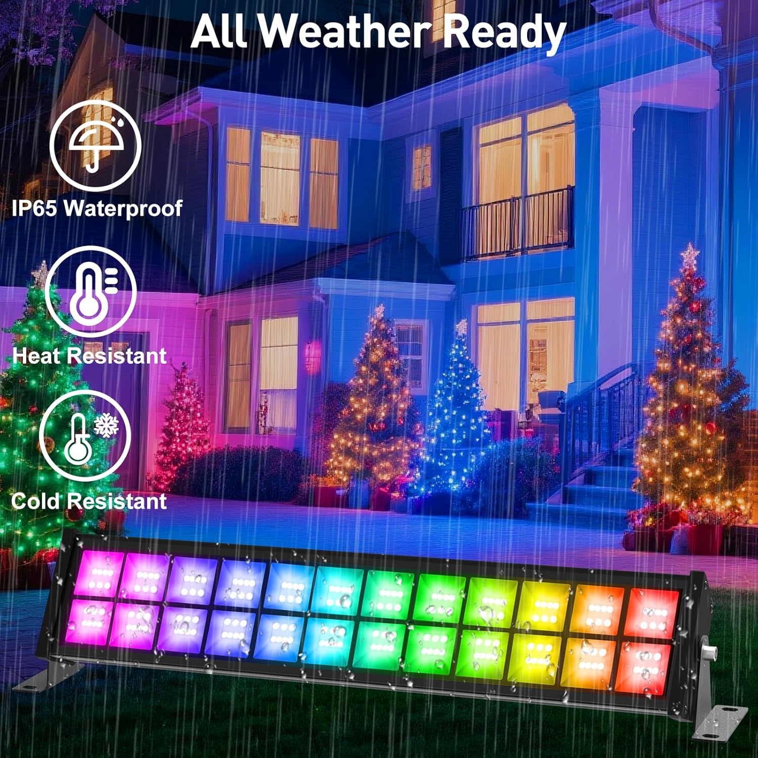 50/72W RGB LED Floodlight Bar  - Smart Garden Uk 评论和价格