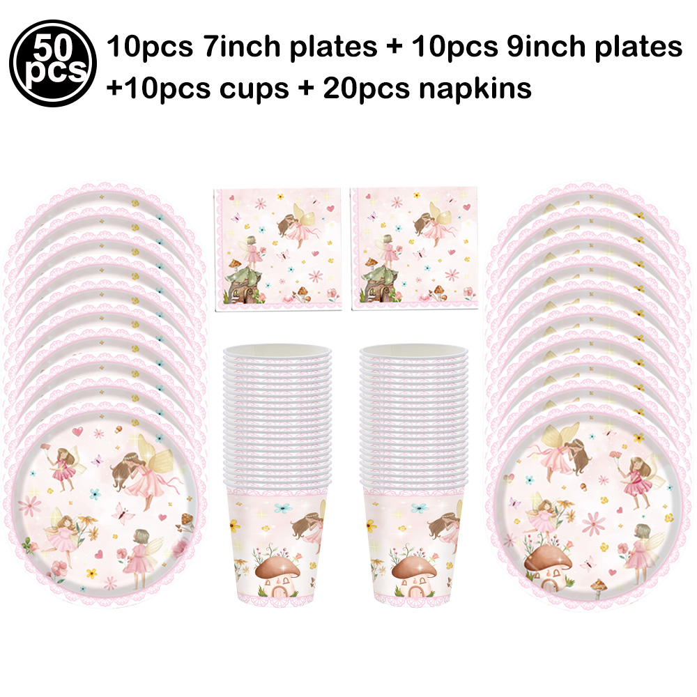 Fairy Party Decor Paper Plates - Smart Garden Diy 评论和价格