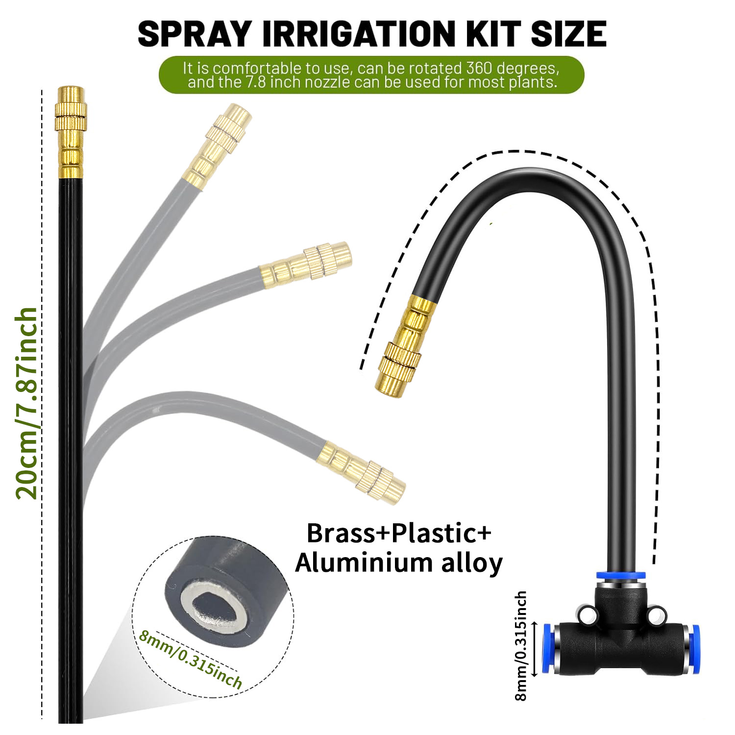 Garden 5/8mm PE Hose Sprayer K - Smart Garden Sprinkler 评论和价格