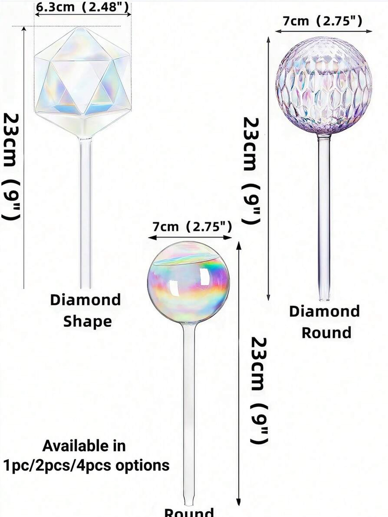 1/2/4pcs Rainbow Gradient Auto - Smart Garden Sprinkler 评论和价格