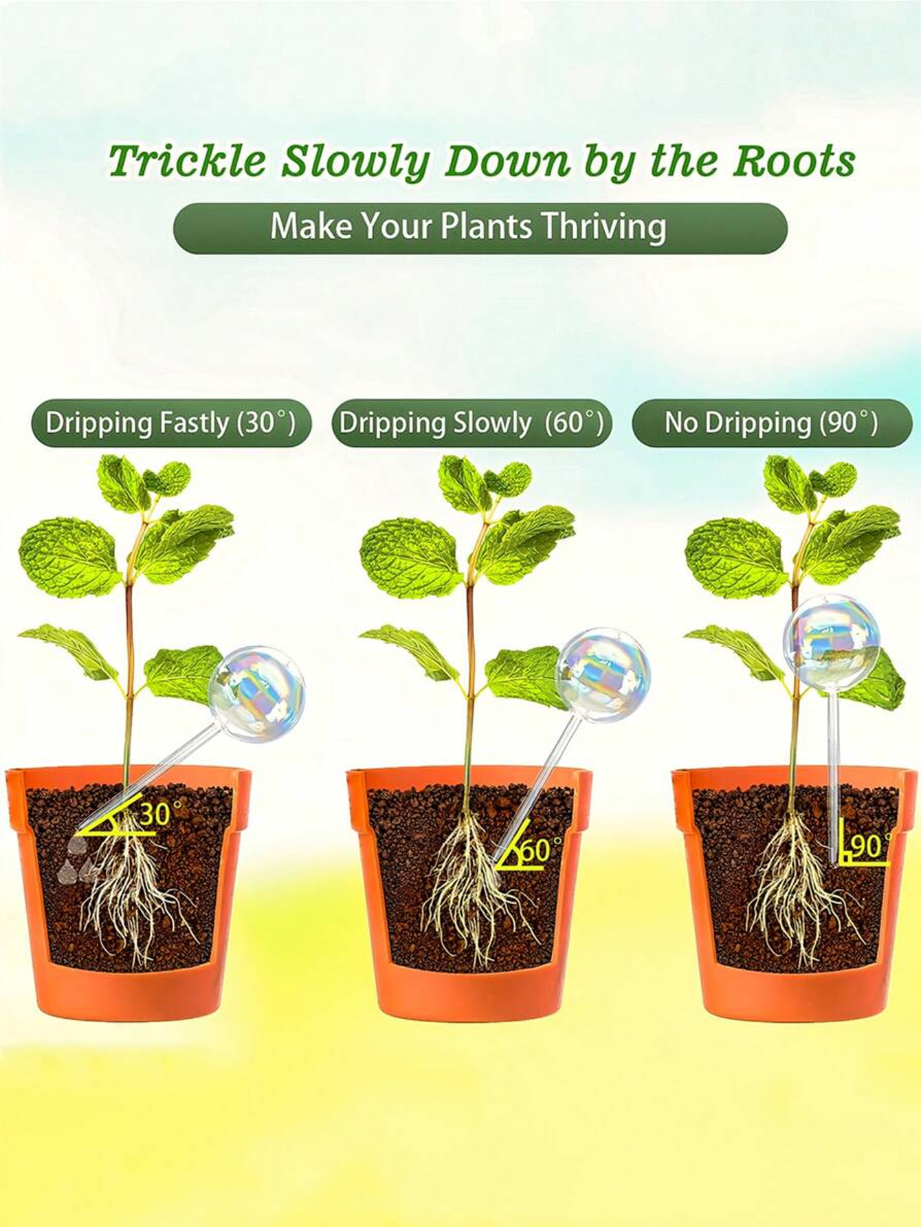 1/2/4pcs Rainbow Gradient Auto - Smart Garden Sprinkler 评论和价格