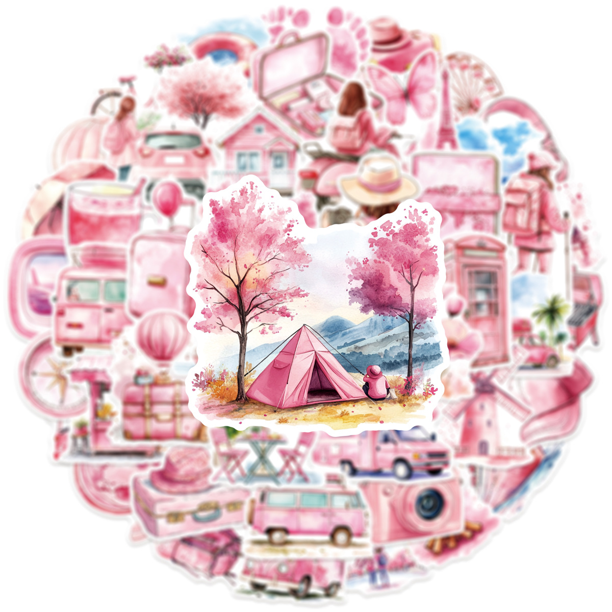 50-100 PCS Pink Watercolor Out - Garden Journal Planner 评论和价格