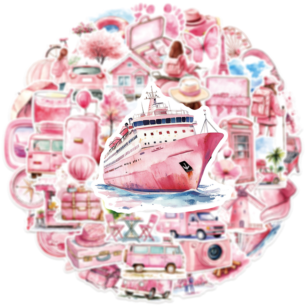 50-100 PCS Pink Watercolor Out - Garden Journal Planner 评论和价格