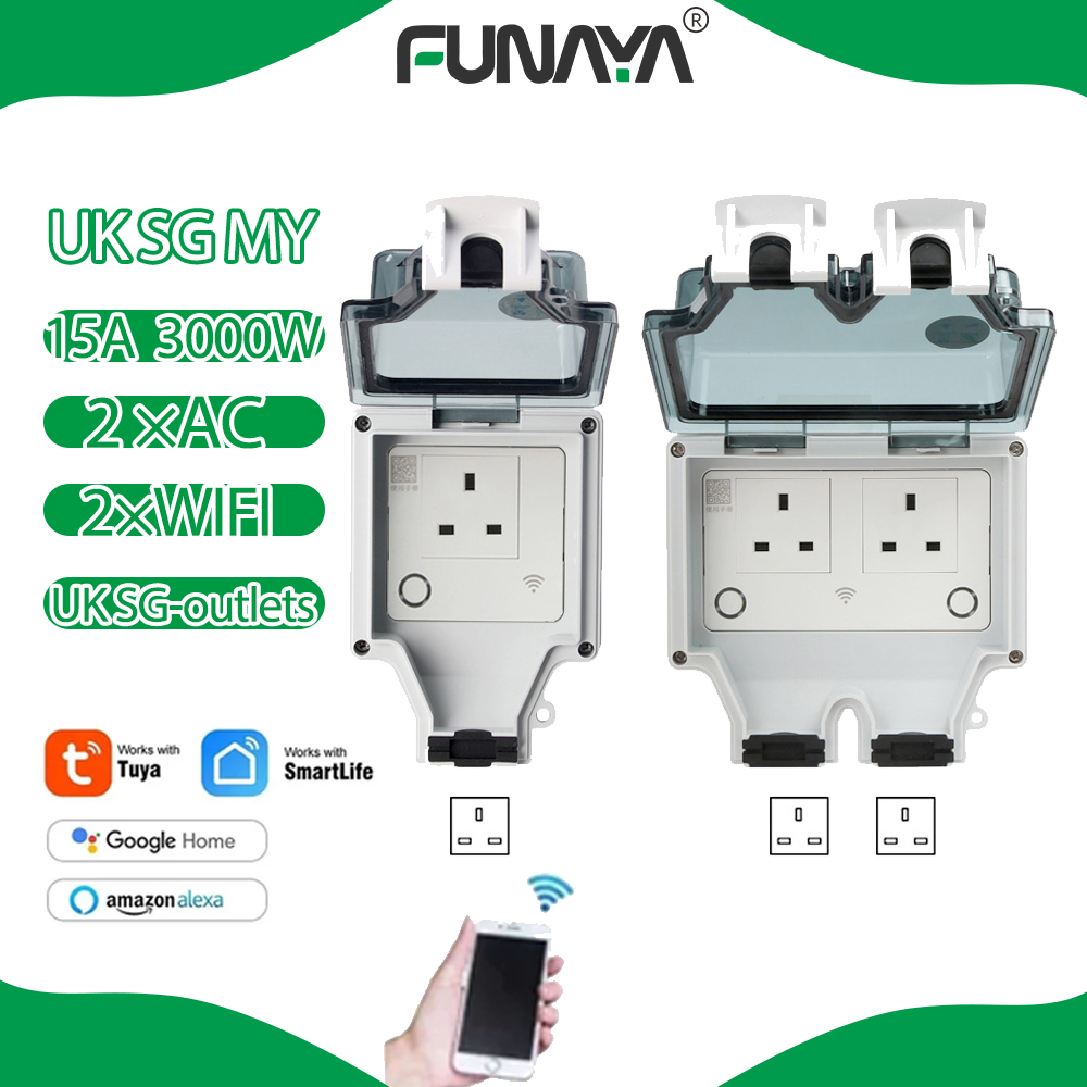 Tuya WIFI Smart Outdoor Socket - Smart Garden Uk 评论和价格