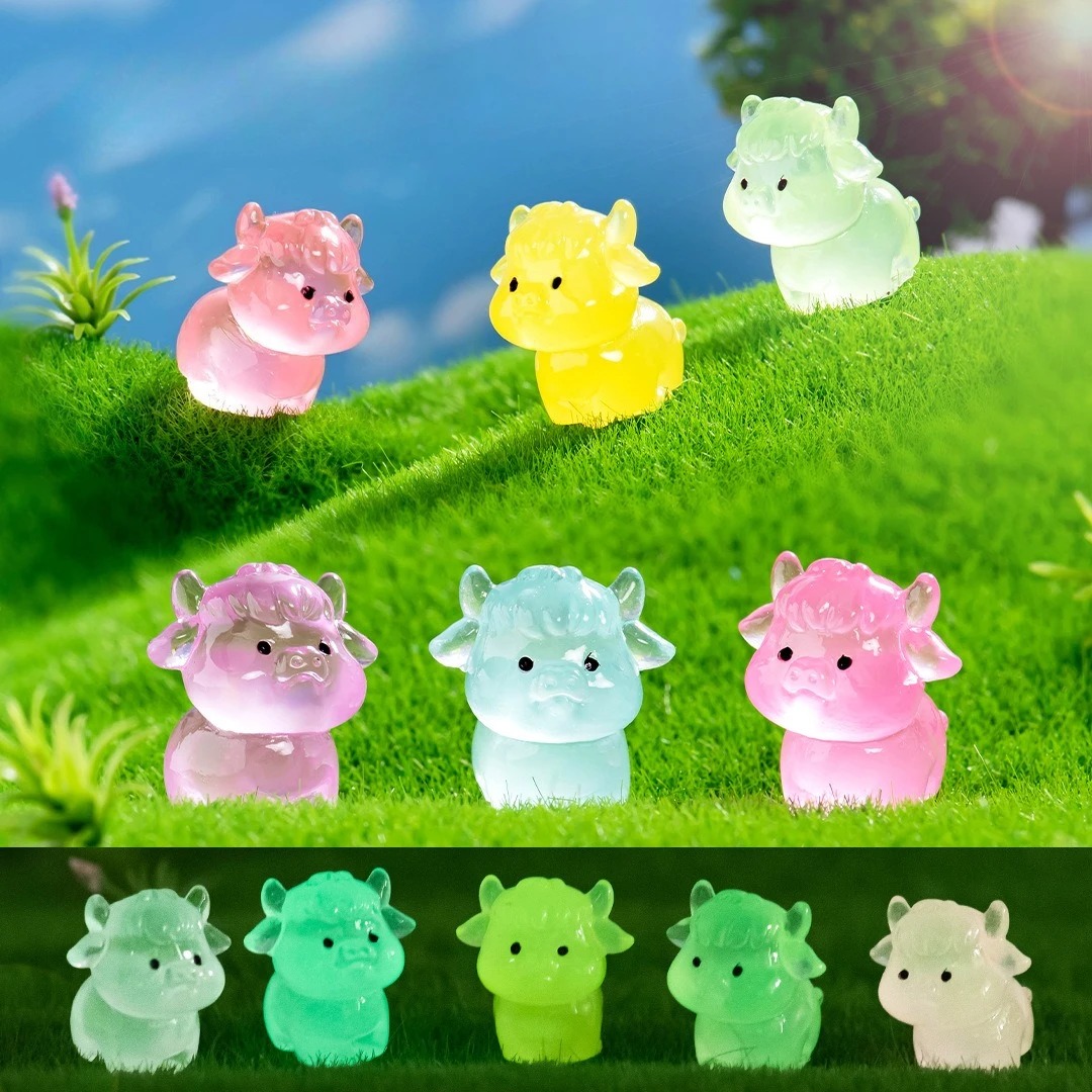 6pcs Luminous Mini Yak Tiny Re - Smart Garden Diy 评论和价格
