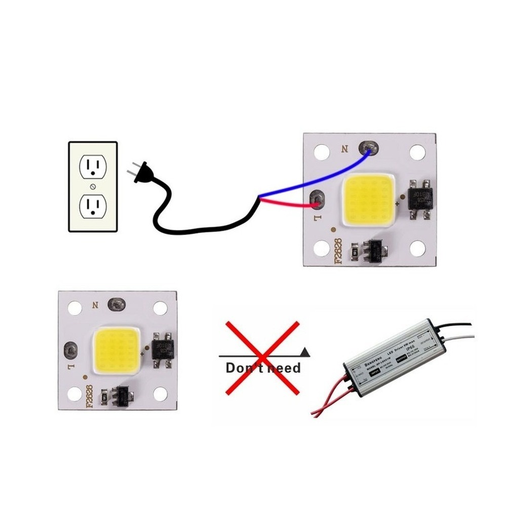 10W COB module 220V LED Chip D - Smart Garden Diy 评论和价格