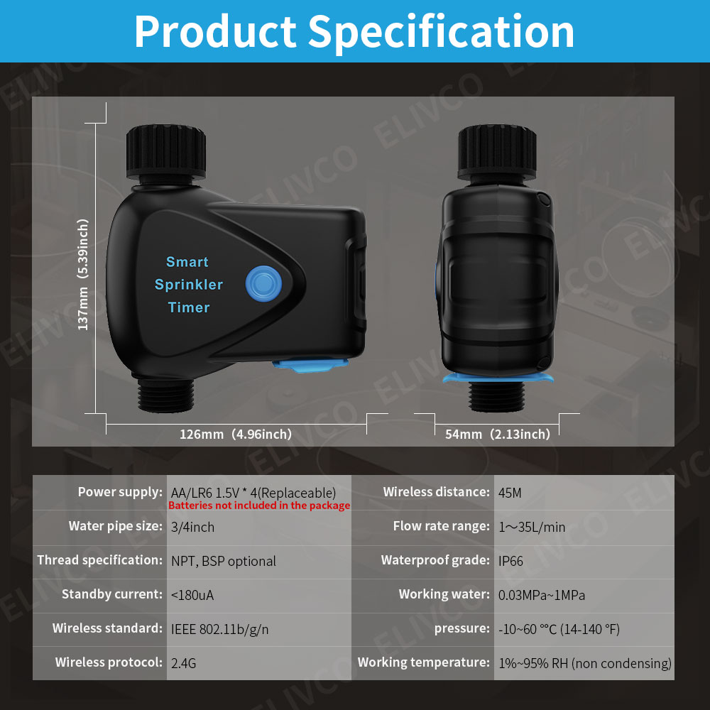 Tuya WiFi Smart Water Device w - Smart Garden Watering 评论和价格