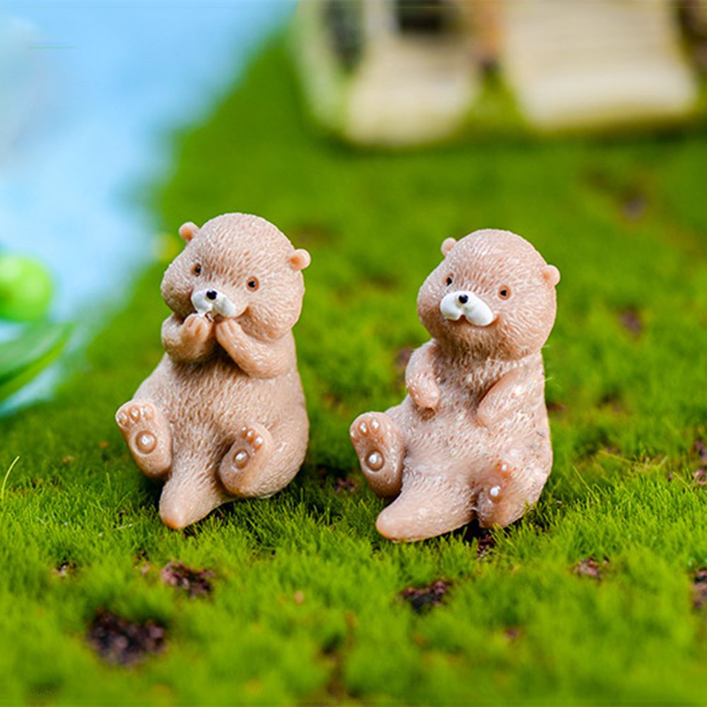 Otters Figurine Mini Home Deco - Smart Garden Diy 评论和价格