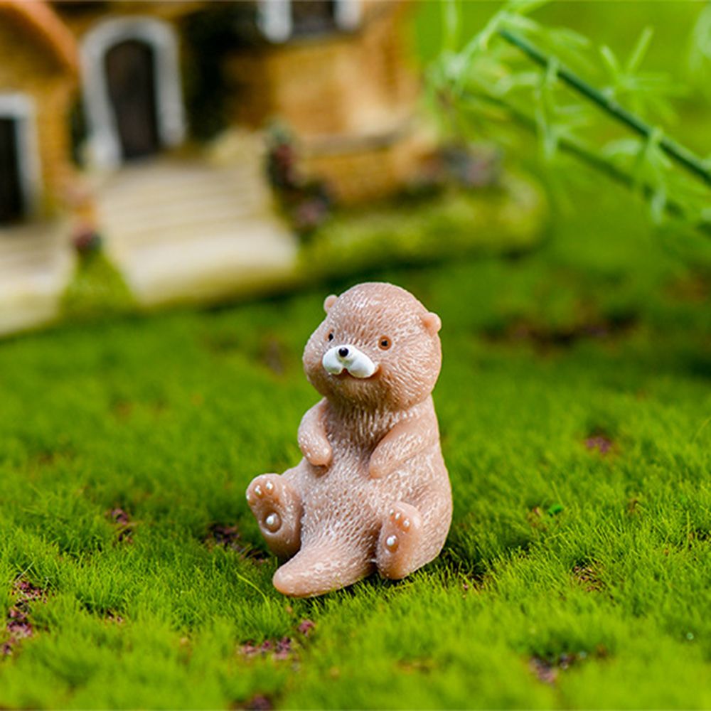 Otters Figurine Mini Home Deco - Smart Garden Diy 评论和价格