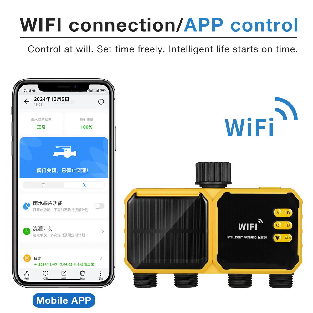 WiFi Solar Irrigation Timer 1/ - Smart Garden Nursery 评论和价格