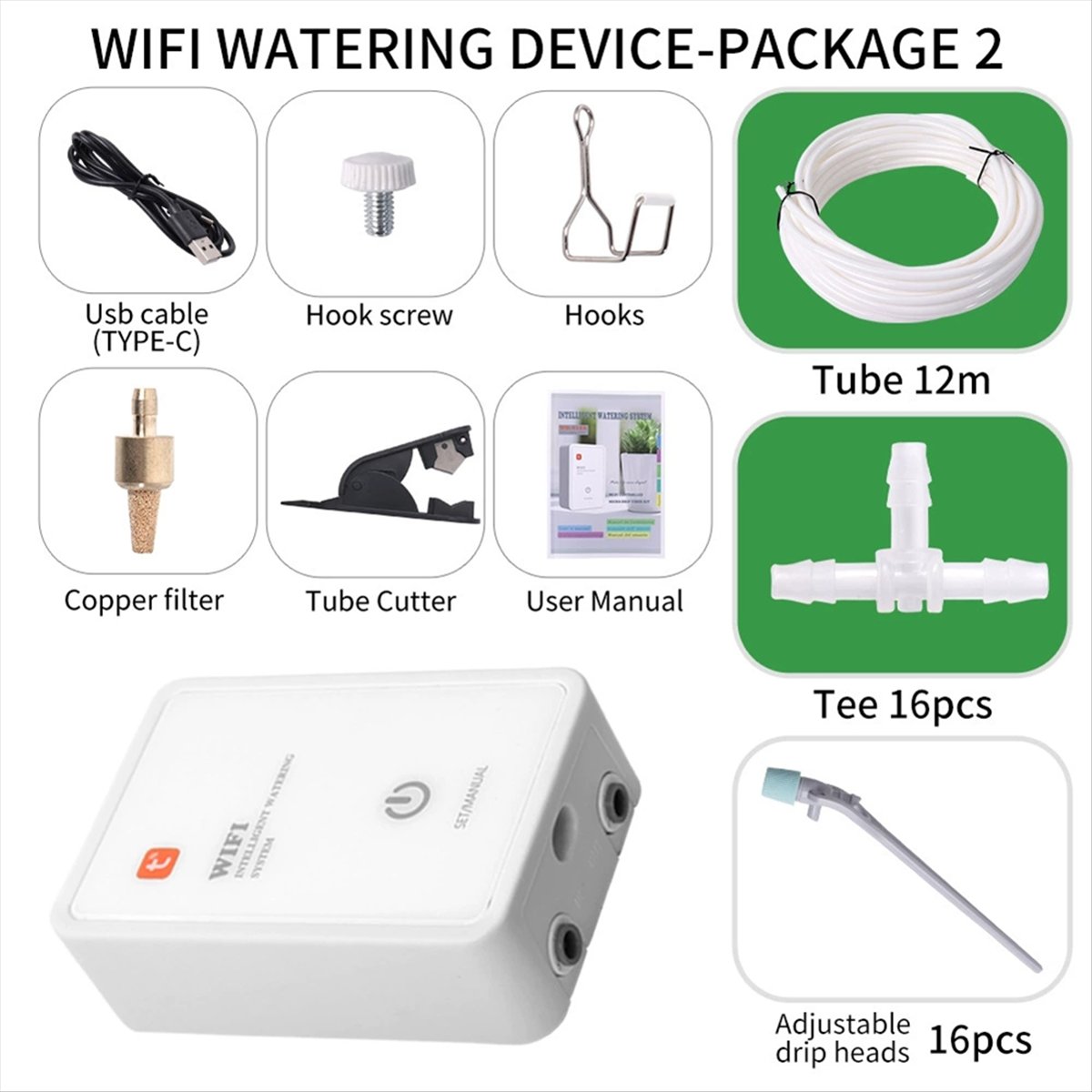 Tuya WiFi Smart Watering Syste - Smart Garden Devices 评论和价格